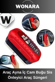 Resim Wonara Premium Tutacaklı Araç Ayna İç Cam Buğu Sis Önleyici Araç Yağ Filmi Temizleme Süngeri 