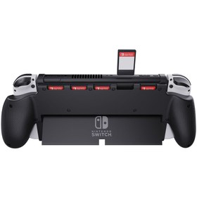 Resim Sparkfox Nintendo Oled Ek Oyun Kart Depolama Alanlı Rubber Grip 