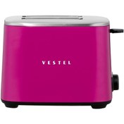 Resim VESTEL Retro Pembe Ekmek Kızartma Makinesi 