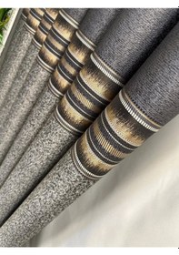 Resim Nivemeshome Ateş Ft614336 V 2540 Antrasit 1/3 Sık Pileli Fon Perde Apm 90x280 