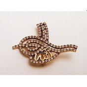 Resim Elmas Montür Yaka İğnesi Osmanlı Tuğra Broş Sevgiliye Hediye 