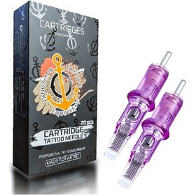Resim Panormos Cartridges Needle 0801 Rl 20 Adet - Kartuş Dövme İğnesi 