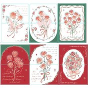 Resim 20 Adet / Paket Üç Boyutlu Gül Sevgililer Günü Tebrik Kartı Anneler Günü Mesaj Kartı 01 