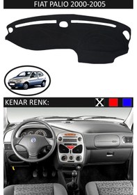 Resim Torpido Koruma Halısı Siyah Kenar Renk Siyah Fiat Palio 2000-2005 İle Uyumlu 