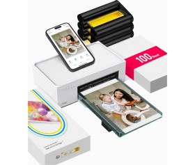 Resim Lıene 10X15 cm Wi-Fi Fotoğraf Yazıcısı, 100 Yaprak Set, 300 Dpı 