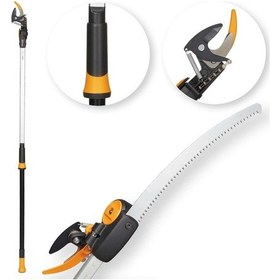 Resim Fiskars 115017 Upx86 Powergear Teleskopik Dal Kesme + Testere 