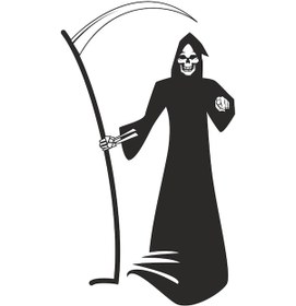 Resim Azrail Folyo Sticker 130cm Uzunluk Karışık Renkli 