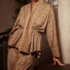 Resim Sadie and Dione Charlotte Kimono Co-Ord in Eden Gold - Top 2 