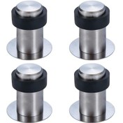 Resim Zeminler İçin 4'lü Kendinden Yapışkanlı Kapı Durdurucu Seti 6 Cm Paslanmaz Çelik Kapı Durdurucular 