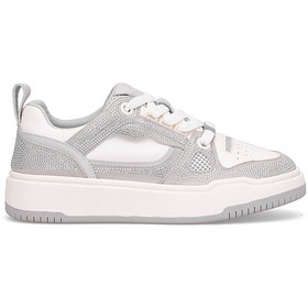 Resim Guja 25K359-4 Kadın Hakiki Deri Klasik Sneaker Gümüş 