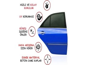 Resim Ankaflex Araba Araç Oto Yan Cam Güneşlik Örtü Perde Kılıf Güneşliği Araba Anne Bebek Emzirme Perdesi 