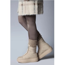 Resim Jump 60122 Suya Dayanıklı Kaydırmaz Taban Bej Kadın Kar Botu 