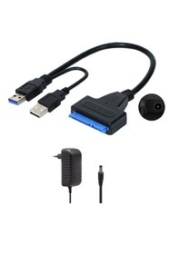 Resim Usb 3.0 2.5 3.5 İnç Sata Ssd Hdd Hard Disk Çevirici + Adapröt 