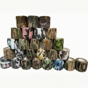 Resim 2 Adet Kamuflaj Bandı - Taktik Av Kamufle Yapışkan & Esnek Su Geçirmez ve Nefes Alabilir - İz Bırakmaz, Fotoğrafçılık Ekipmanları, Bisikletler/Av Silahları/Araçlar için İdeal, Çiziklerden Korur 