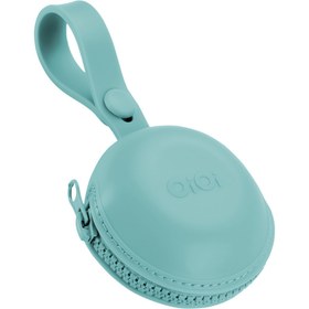 Resim FeyzaDesign Aqua Green Pod Emzik Saklama Kutusu, hijyenik ve şık tasarım 