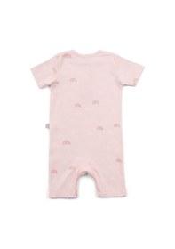 Resim Boumini Kısa Kollu Şort Bebek Tulum Pembe Gökkuşağı-pembe Pembe 