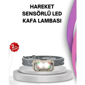 Resim Ceylan Adam Mey Ithalat® El Sallama Sensörlü LED Far Ayarlanabilir Işık Açısı 