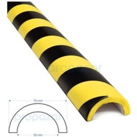 Resim Puffyguard Boru Profil Koruyucu O1 - Model : O - 1 Metre - 70x50mm - Tip : R50 R30 