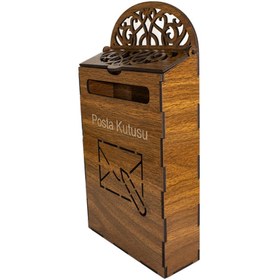 Resim EL YAPIMI Ahşap Retro Posta Kutusu 