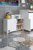 Resim Kenzlife Mutfak Dolabı Rabia 068*070*032 Byz Kapaklı Ayaklı Banyo Evrak Ofis Kitaplık 