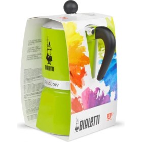 Resim Bialetti Rainbow Moka Pot 3 Cup Yeşil 