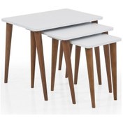 Resim Basic Zigon Sehpa Beyaz 