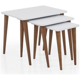 Resim Basic Zigon Sehpa Beyaz 