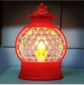 Resim Işıklı Kırmızı Ramazan Feneri Gün Işığı Led Işıklı Fener Kırmızı Gemici Feneri Ramazan Işıkları Kırmızı 
