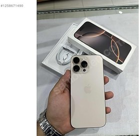 Resim Apple iPhone 16 Pro Max İkinci El YD | 256 GB | Çöl Titanyum 