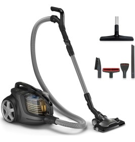Resim Philips Triactive Ultra Başlık ve Powercyclone 10 Teknolojisi ile Premium Toz Torbasız Elektrikli Süpürge, Metalik Gri + Onerous Lambader Hediye 