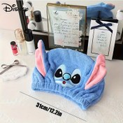 Resim Stitch Saç Havlusu - Sevimli Karikatür Tasarımıyla Ultra Yumuşak Hızlı Kuruyan Banyo Başlığı, Tüm Saç Tipleri İçin Rahat, Şık ve Dayanıklı Saç Havlusu, Yetişkinler İçin, Unisex Kullanım, Islak Saçlar İçin Saç Havluları, Eğlenceli Karakter Tasarımı 