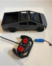 Resim Uzaktan Kumandalı Şarjlı Tesla Cybertruck Siyah Renk 25 Cm Siyah 