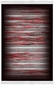 Resim Eko Trend Djt Banyo Paspası Yıkanabilir Kaymaz Taban 1693 Modern 1693-Trend-Banyo, Siyah-Bordo, 50 x 80 