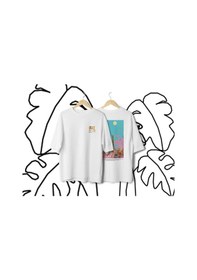Resim Samsara Serisi No:8 T-shirt - Beyaz 