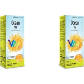 Resim Orzax Vm Vitamin Mineral 150Ml Portakallı Şurup 2'Li Paket 