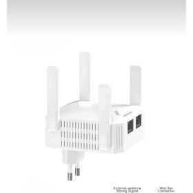 Resim 1200 Mbps Wifi Sinyal Güçlendirici 4 Antenli Wifi Repeater Menzil Genişletici Wan/lan Portlu 