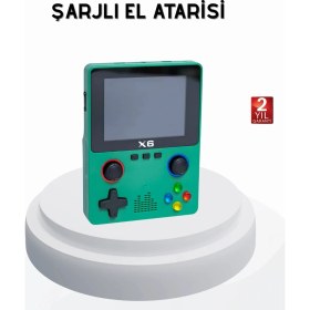 Resim Krm 3.5 Inç IPS Ekranlı Taşınabilir Oyun Konsolu Ergonomik Çift Tetikli Krm 
