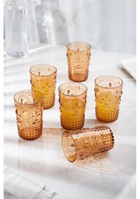 Resim Akrilik Bal Tekli Kısa Bardak & Su Meşrubat Kahve Yanı Bardağı 400 ml (Cam Değildir ) 