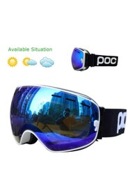 Resim POC GÖZLÜK Çift Katmanlı Anti-sis Özellikli Uv Snowboard Kayak Gözlüğü 