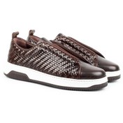 Resim ZERBAY Kamet Casual Hakiki Deri Erkek Ayakkabı, Günlük Ayakkabı, Sneakers Kahve 