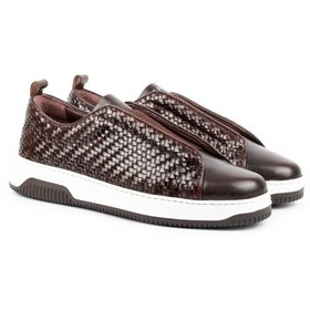 Resim ZERBAY Kamet Casual Hakiki Deri Erkek Ayakkabı, Günlük Ayakkabı, Sneakers Kahve 