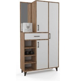 Resim Opus Portmanto - Atlas Çam - Beyaz 