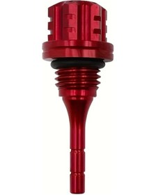 Resim Hightower Dayanıklı Alüminyum Alaşım Motor Yağı Çubuğu Kapağı Kırmızı Renk - Kolay Montaj, Gy6 Bws 125cc Uyumlu 