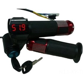 Resim Besthome1 Elektrikli Bisiklet Hız Kontrol Kolu - Kilitli, Dayanıklı Altın, Kol Korumalı 