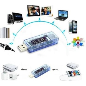 Resim Koodmax-Usb Voltmetre, Ampermetre Voltaj Akım Gerilim Ölçer 