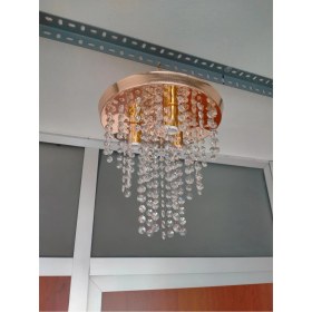 Resim Kristal 3'lü Modern Salon,hol, Mutfak, Yatak Odası, Çocuk Odası Avize 