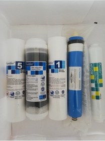 Resim Purefer Açık Kasa Su Arıtma Cihazı Vontron Mebran 5 Li Set (349418384) 