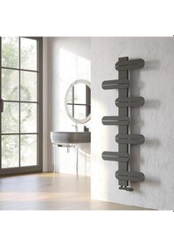 Resim Lojimax Alüminyum Havlupan Rondi 1425x600 Mm 14 Dilim Mat Antrasit Gri 926 W Yüksek Isıl Güç -867 