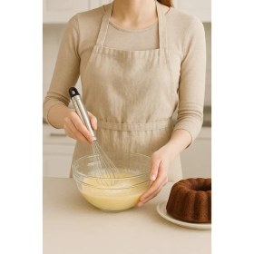 Resim 1 Adet 31 cm Kalın Saplı Paslanmaz Çelik Lüks Çırpıcı, Kek Pasta Yapımı Için Kullanışlı, Ergonomik 