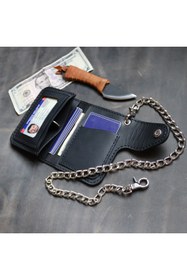 Resim Derici Amca Motorcu Cüzdanı/Biker Wallet Siyah 